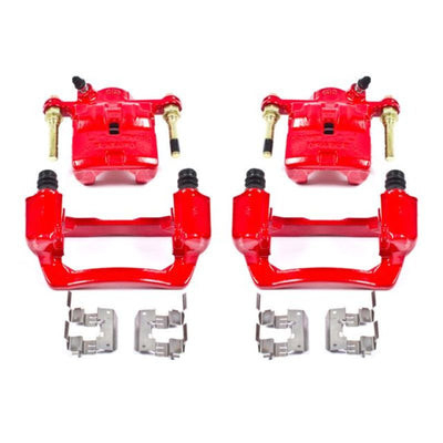 Power Stop 09-13 Subaru Forester Rear Red Calipers w/Brackets - Pair