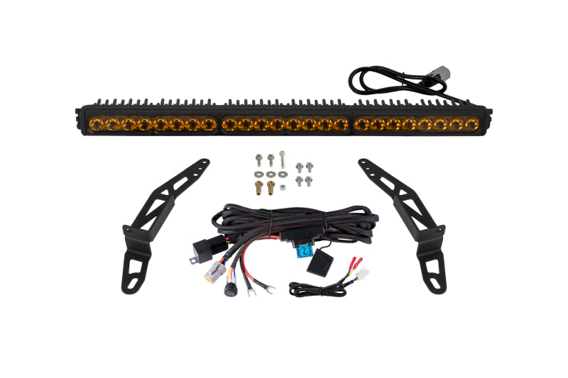 Diode Dynamics 2018-2026 Jeep Wrangler Jeep SS30 Bumper LED Kit Pro Yellow Driving 3000K