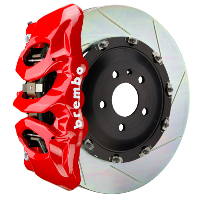 Brembo 24+ BMW M30i/530i XDrive Front GT BBK 6 Piston Cast 380x34 2pc Rotor Slotted Type-1 - Red