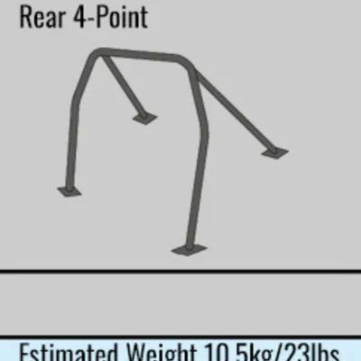 Cusco Nissan GTR 3.8L VR38DEET Chormoly 40mm OD 4-Point Rear 2 Passenger