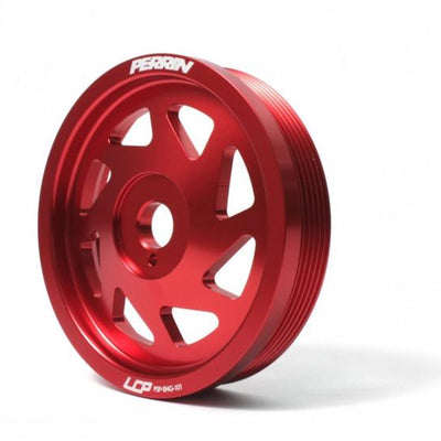 PERRIN 15-18 Subaru WRX / 13-20 BRZ / 14-18 FXT / 13-16 Crosstrek Lightened Crank Pulley - Red