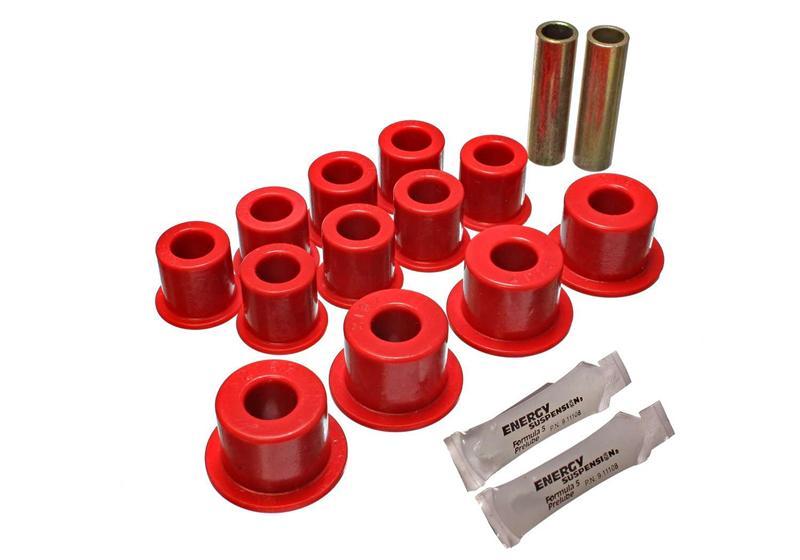 Energy Suspension Rear Spring Bushing Set - Red