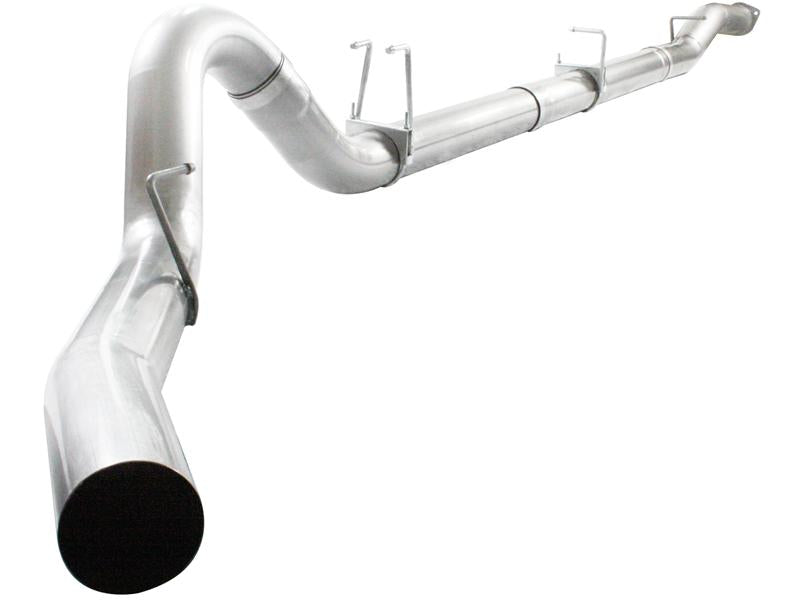 aFe Atlas Exhaust 5in DPF-Back Aluminized Steel w/ Polished Tips 16-17 GM Diesel Truck V8-6.6L (td)