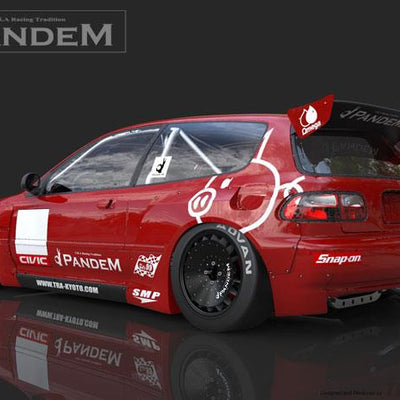 GReddy 92-95 Honda Civic EG Hatchback Pandem Rocket Bunny Side Skirts