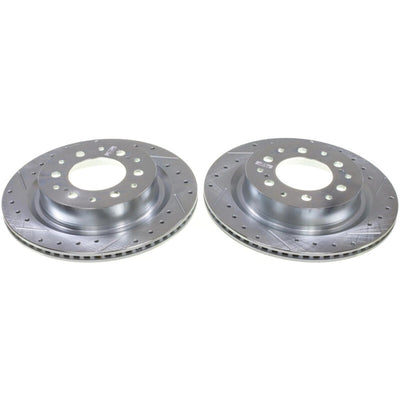 Power Stop 23-24 Toyota Sequoia Rear Drilled & Slotted Rotor - Pair