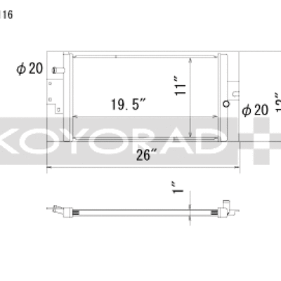 Koyo 16-22 Infiniti Q50 / Q60 3.0L Twin Turbo (Includes Red Sport) Aluminum Heat Exchanger
