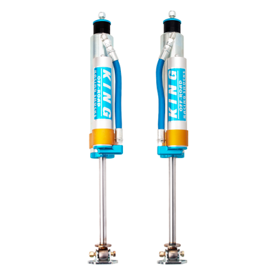 King Shocks 84-00 Jeep Cherokee xJ Front 2.5 Dia Piggy Hose Res Shock for 3-4in Lift (Pair)