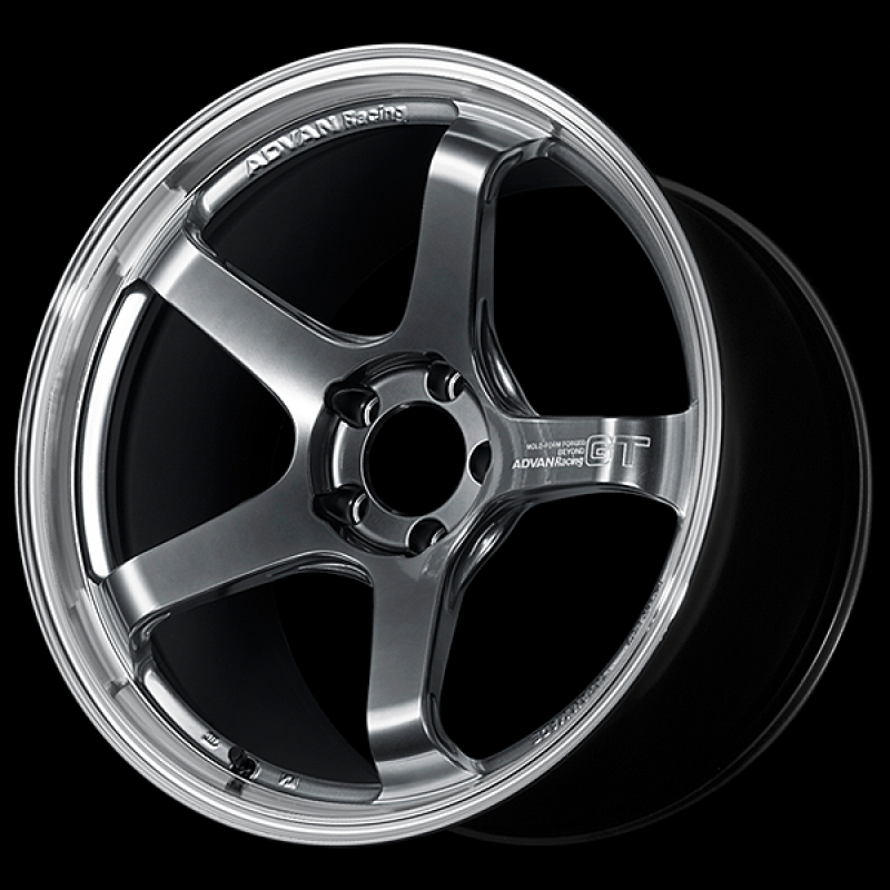 Advan GT Beyond 18X9.5 / +29 Offset / 5x114.3 BC / +29mm Bore / Machining and Hyper Platinum Black