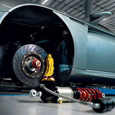 KW 04-05 Porsche Carrera GT Special Edition HLS4 V5 Coilover Kit w/ Red & Blue Springs