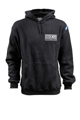 Sparco Sweatshirt Hooded Heritage Blk Lr