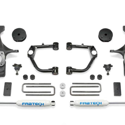 Fabtech 07-15 Toyota Tundra 2WD/4WD 4in Budget UCA System w/Rear Perf. Shocks