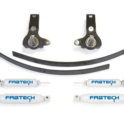 Fabtech 95.5-04 Toy Tacoma 5 Lug 2WD 3in Spindle Sys w/Perf Shks