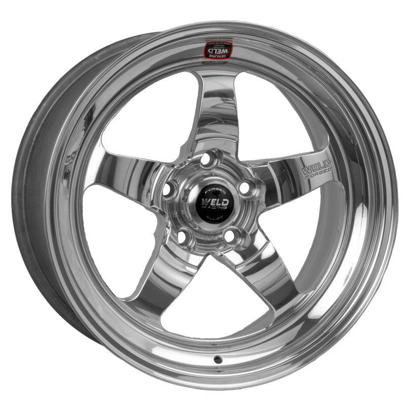 Weld S71 18x5 / 4x7.5 BP / 2.7in. PS Polished Wheel (Medium Pad) - Non-Beadlock