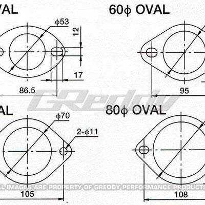 GReddy 60mm Exhaust Oval Gasket