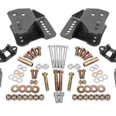 BMR 78-87 G-Body Rear Coilover Conversion Kit - Black Hammertone