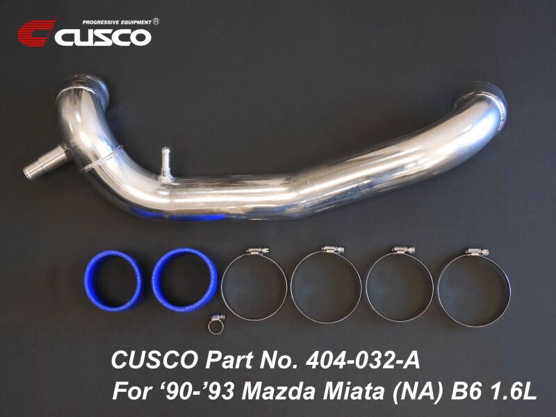 Cusco 90-95 Mazda Miata (NA6 - 1.6L Only) 61.0mm ID Intake Pipe Kit - Polished Aluminum