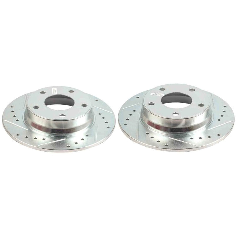 Power Stop 20-25 Nissan Sentra Rear Drilled & Slotted Rotor - Pair