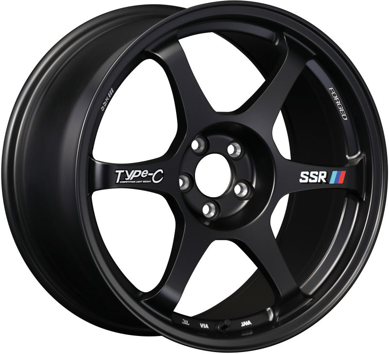 SSR Type-C Forged 17x9.0 +38 5/100 - Sprint Black Wheel