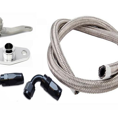 Torque Solution Subaru EJ w/ Garrett GT/GTX -10AN Turbo Oil Return Line Kit