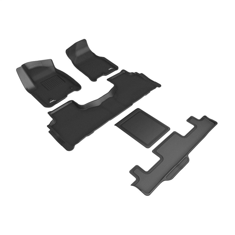 3D MAXpider 21-24 GMC Yukon 7-Seat Kagu Black R1 R2 R3