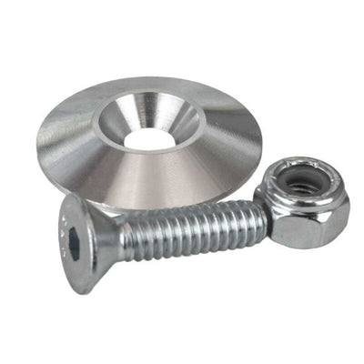 Moroso 1.25in Taper Washer - Raw (10 Pack w/Hardware)