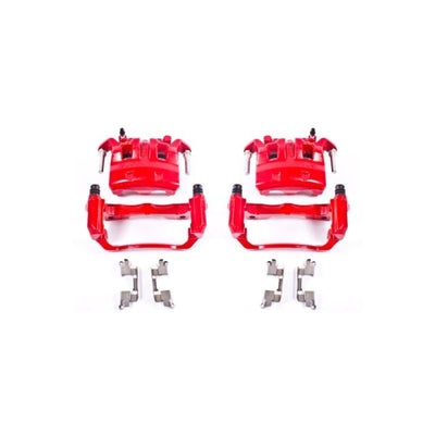 Power Stop 05-18 Nissan Frontier Front Red Calipers w/Brackets - Pair