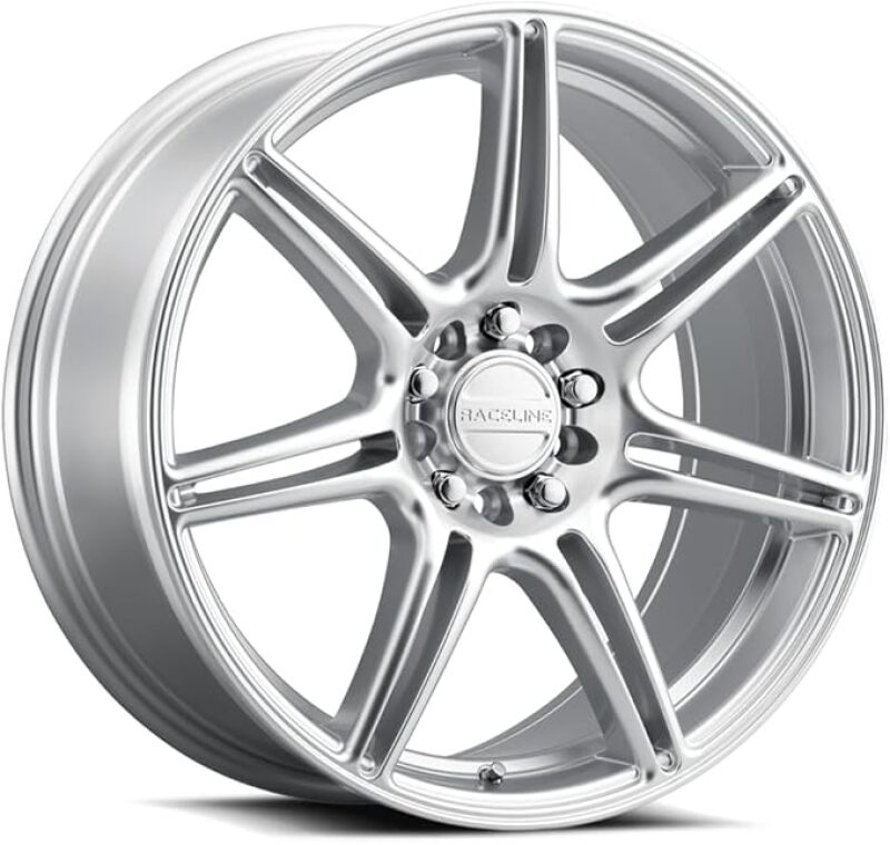Raceline 148HS Apex 18x8in / 5X110 / 5X114.3 BP / 40mm Offset / 72.62mm Bore - Hyper Silver