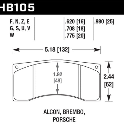 Hawk DTC-70 Motorsports Brake Pads