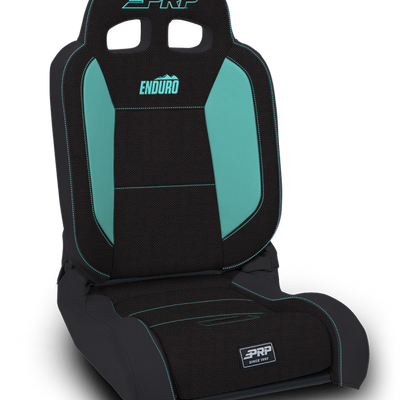 PRP EnduroDaily Reclining Suspension Seat - Black/Teal Tweed - Driver