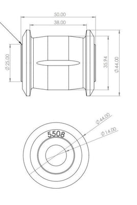 Superpro Toyota Land Cruiser 300 Series (N/A North America) Rear Panhard Rod Bushing Kit