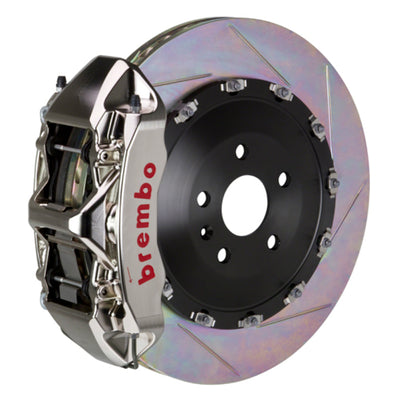 Brembo 07-15 Q7 (4L) Front GTR BBK 6 Piston Billet405x34 2pc Rotor Slotted Type-1- Nickel Plated