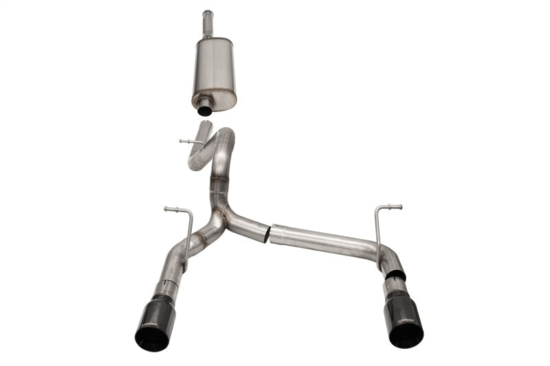 Corsa 2018-2025 Jeep Wrangler JLU 3.6L 2.75in Sport Cat-Back Exhaust w/ 4in Black Tips
