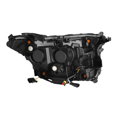 AlphaRex 23-24 Toyota Tacoma LUXX-Series LED Proj Headlights Alpha Blk w/Actv Light & Seq. Sig + DRL