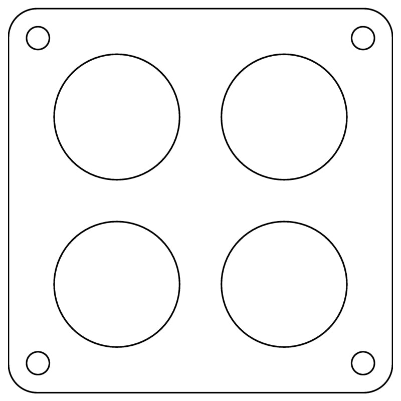 Cometic Holley Dominator 4-Hole .060in Fiber Carburetor Gasket - 2.00in Holes