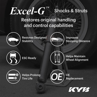 KYB 17-21 Honda Civic Hatchback (Exc. Type R) Excel-G Gas Strut - Front Left