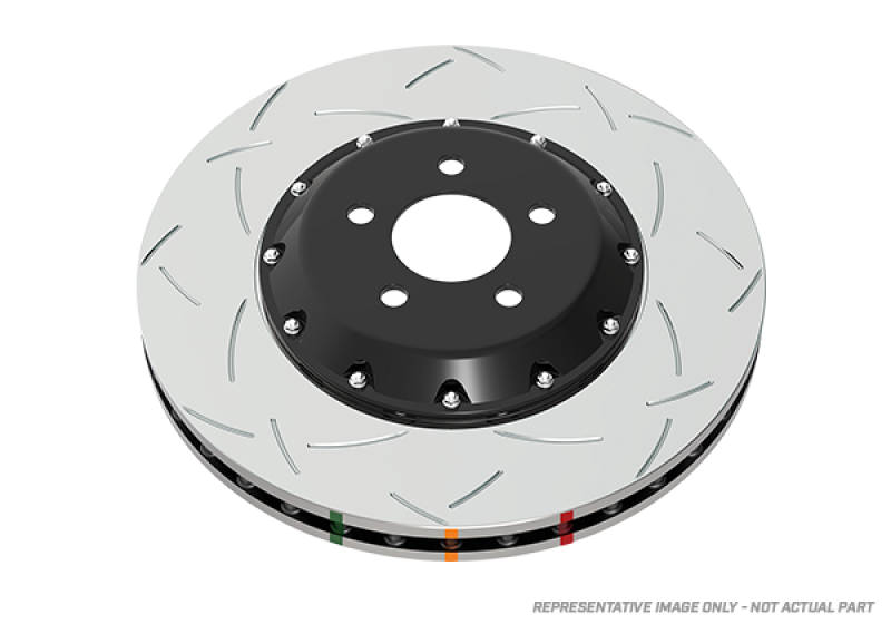 DBA 13-14 Chevrolet Corvette Z51 Front T3 2 Pc V2 Slotted 5000 Series Rotor w/Black Hat