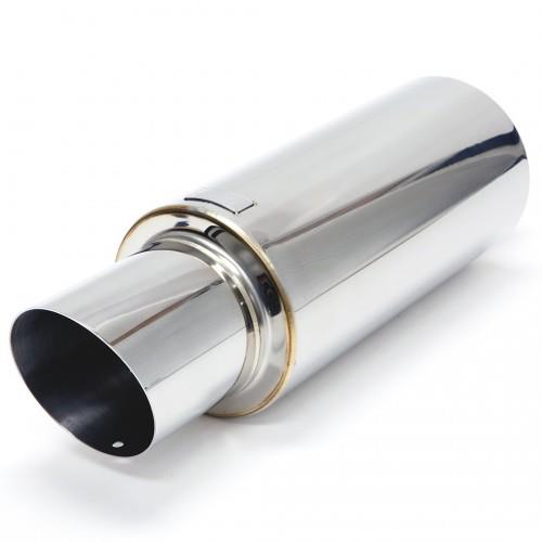 BLOX Racing 2.5 inch Universal Street Muffler - Turndown Tip