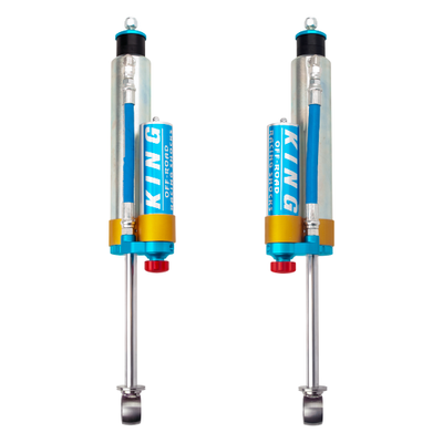 King Shocks 96-02 Toyota 4Runner Rear 2.5 Dia Piggy Hose Reservoir w/Adjuster (Pair)