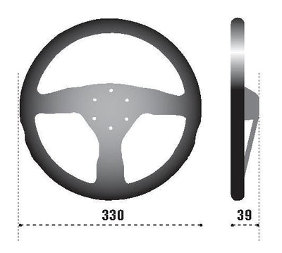 Sparco Steering Wheel 383 Suede Black