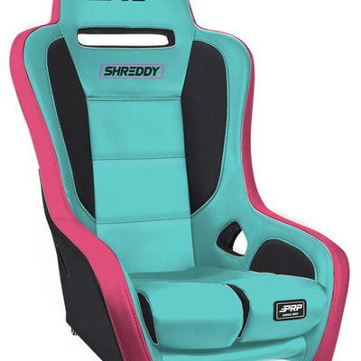 PRP Shreddy Podium Suspension Seat - Pink/Teal / Black