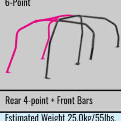 Cusco Steel Roll Cage 6 Point 4 Passenger Escape Dash 2015 Subaru WRX / STI (S/O / No Cancel)