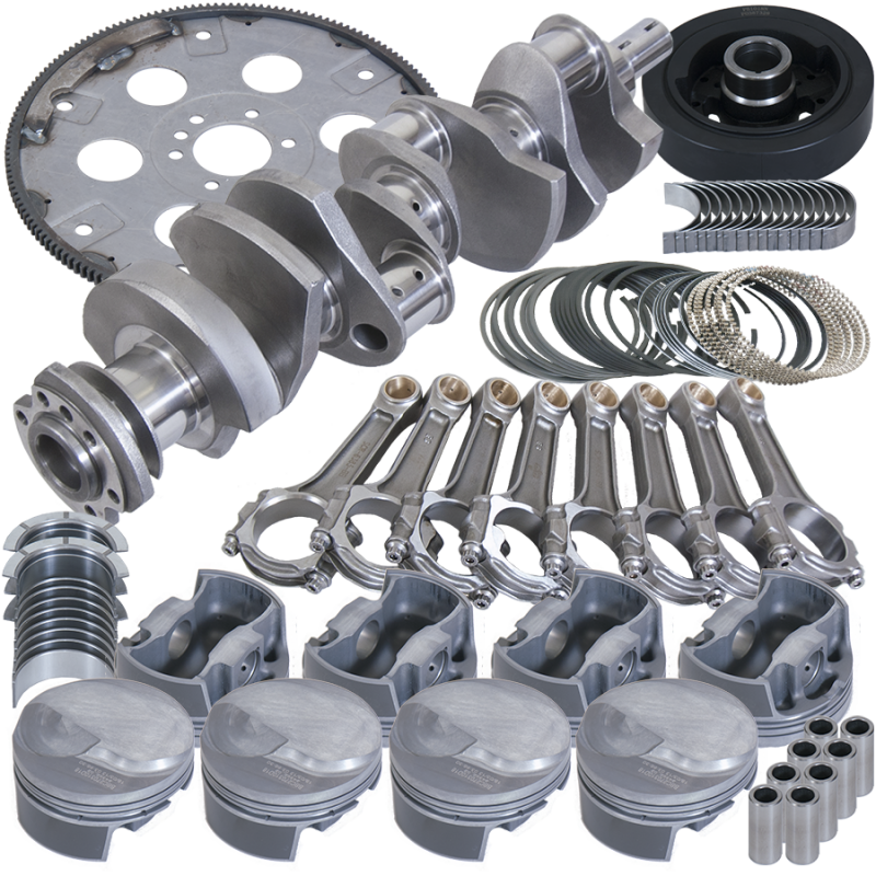 Eagle Chevy 454 1Pc 4.250in Crank 6.385in I-Beam Rods 17cc Dome 4.350in Pistons Balanced Assembly