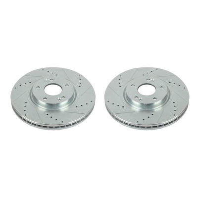 Power Stop 07-12 Hyundai Veracruz Front Evolution Drilled & Slotted Rotors - Pair