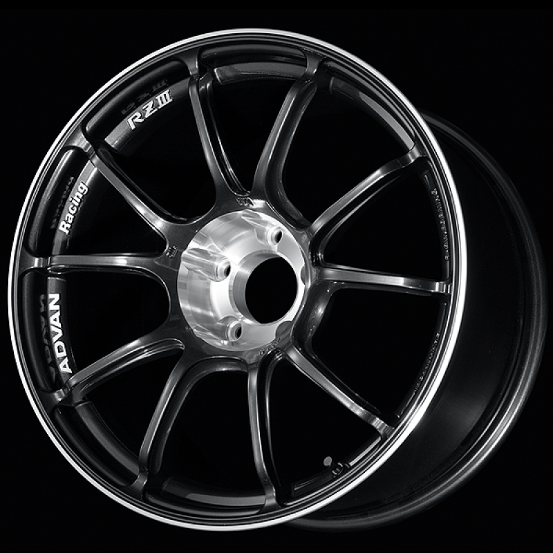 Advan RZIII 18x10.0 / +35 Offset / 5x114.3 BC / 73mm Bore / Black Gun Metallic & Diamond Cut