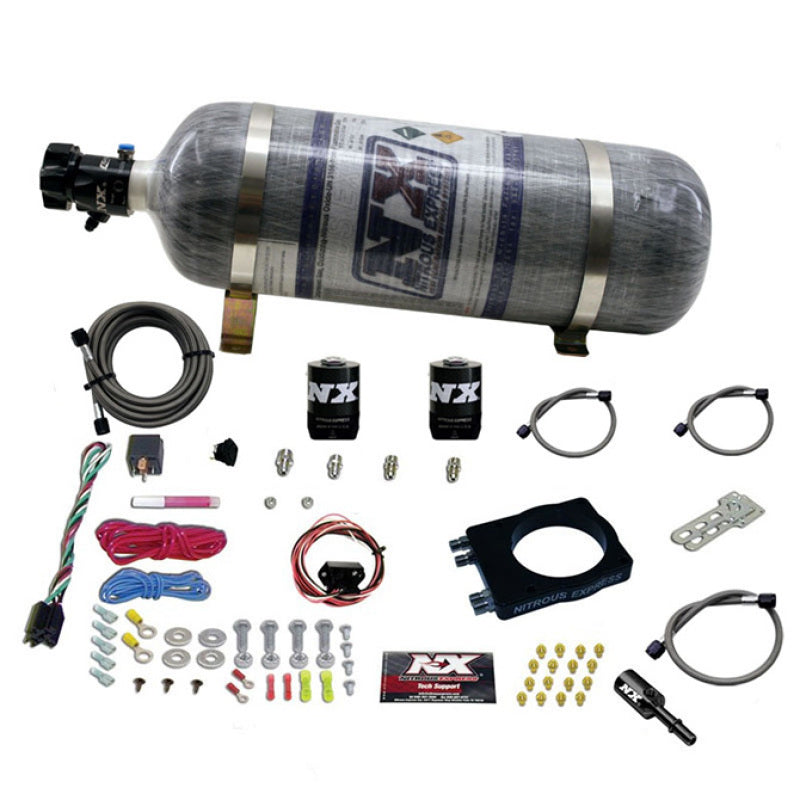 Nitrous Express 90mm Hemi Plate System (50-400hp) w/12lb Bottle