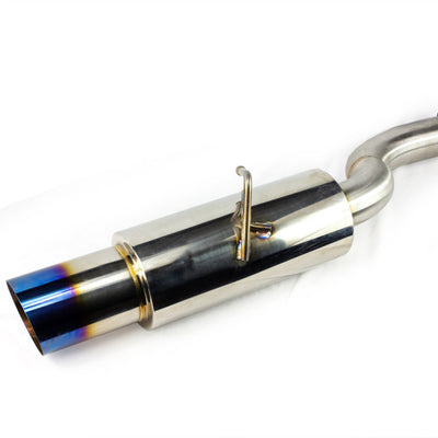 ISR Performance GT Single Exhaust - Hyundai Genesis Coupe 3.8 - Burnt Tip