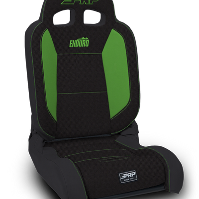 PRP EnduroDaily Reclining Suspension Seat - Black/Green Tweed - Driver