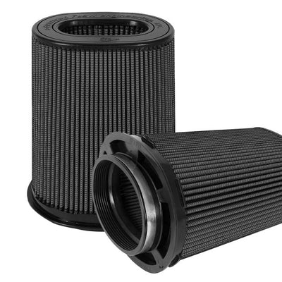 aFe Magnum FLOW Black Pro 5R Air Filter (Pair) (6x4)in F x (8-1/4x6-1/4in)  B x (7-1/4x5in) Tx10in H