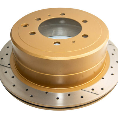 DBA 96-97 Lexus LX450 / 8/92+ Toyota Landcruiser Rear Drilled & Slotted Street Series Rotor