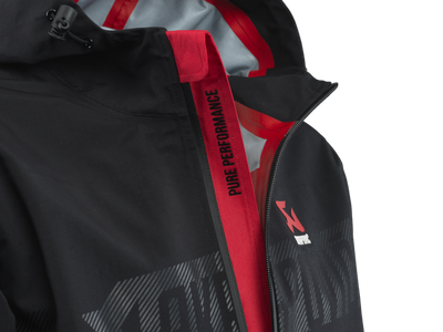 Akrapovic Womens Corpo Rain Jacket Black - 2XL